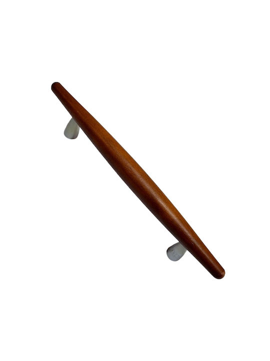 Wooden Italian Furniture Handle Eureka 5501-128-cil1 Zamak Cherry Dimension 12.8cm