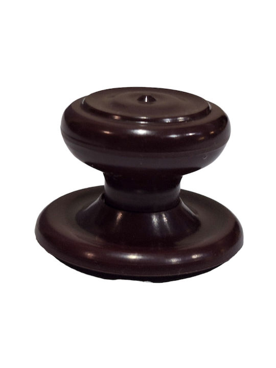 Ιταλικό Πόμολο Επίπλου Eureka 11055-000-pla1 Μπορντω-πλαστικο Φ.30