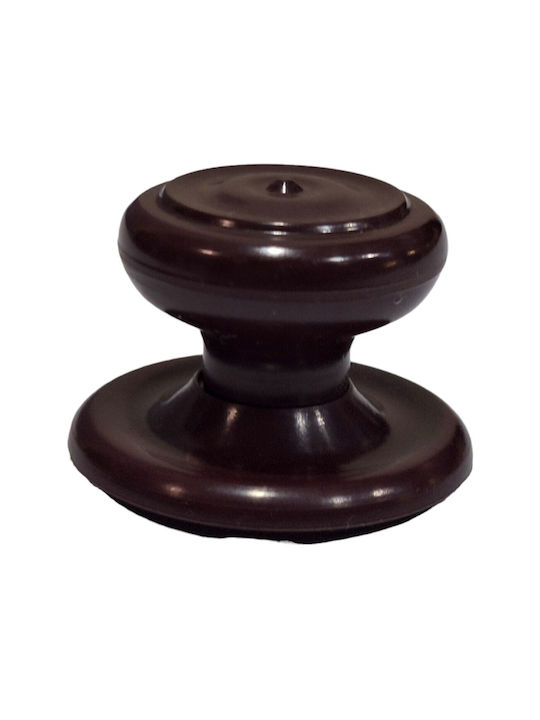 Ιταλικό Πόμολο Επίπλου Eureka 11055-000-pla1 Μπορντω-πλαστικο Φ.30