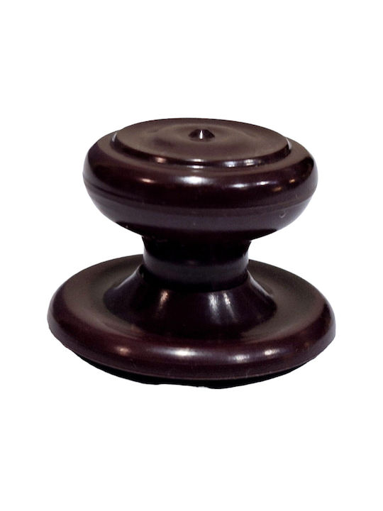 Ιταλικό Πόμολο Επίπλου Eureka 11055-000-pla1 Μπορντω-πλαστικο Φ.30