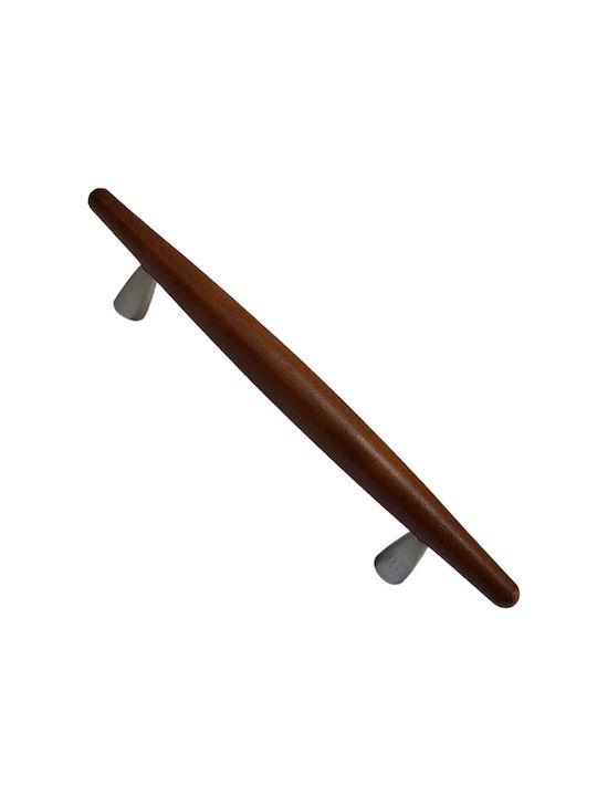 Wooden Italian Furniture Handle Eureka 5501-128-cil1 Zamak Cherry Dimension 12.8cm