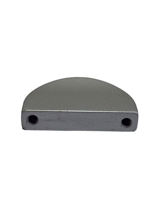 Italienischer Möbelgriff Eureka 0995-032-10c1 Chrom matt 3,2cm Durchmesser