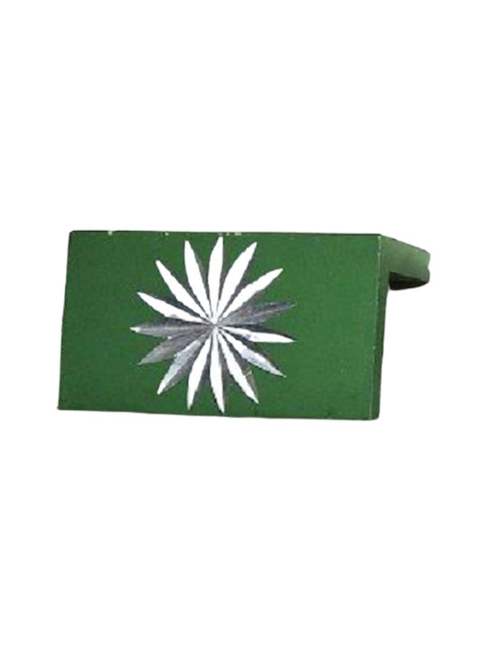 Buton Mânere pentru mobilier Metalic Verde 6 Puncte Centru 4,2cm