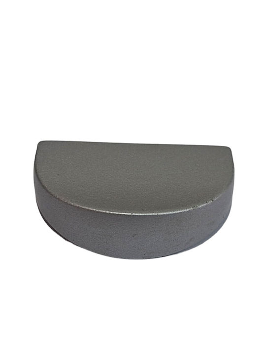 Italienischer Möbelgriff Eureka 0995-032-10c1 Chrom matt 3,2cm Durchmesser