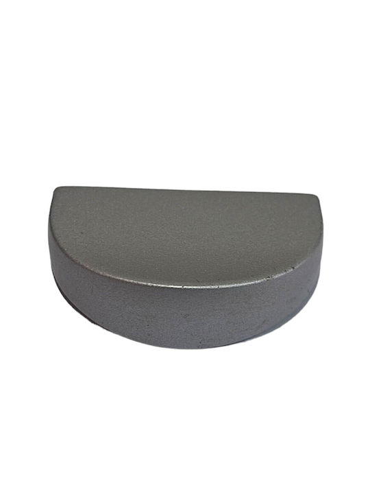 Italienischer Möbelgriff Eureka 0995-032-10c1 Chrom matt 3,2cm Durchmesser
