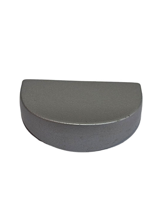 Italienischer Möbelgriff Eureka 0995-032-10c1 Chrom matt 3,2cm Durchmesser