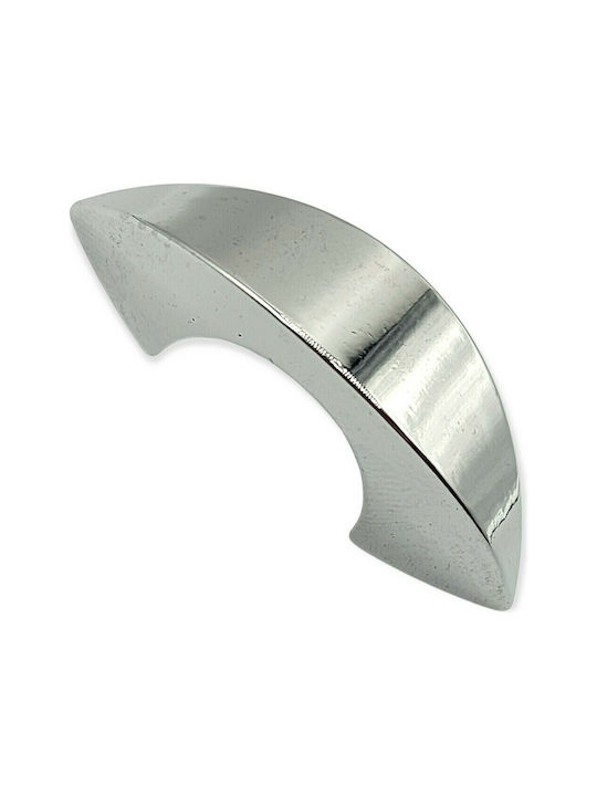 Italienischer Möbelgriff Eureka 0936-032-ino Chrom Hochglanz Durchmesser 3,2cm