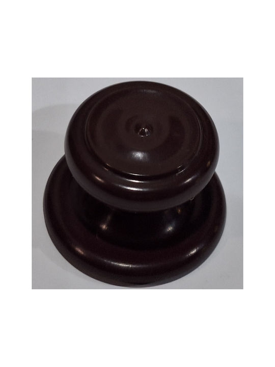 Ιταλικό Πόμολο Επίπλου Eureka 11055-000-pla1 Μπορντω-πλαστικο Φ.30