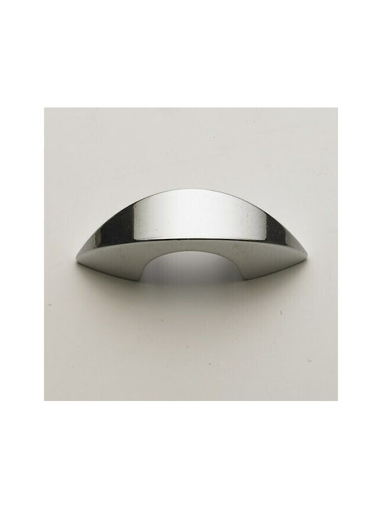 Italienischer Möbelgriff Eureka 0936-032-ino Chrom Hochglanz Durchmesser 3,2cm