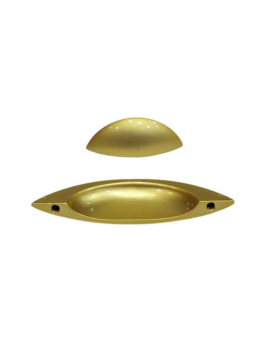 Mânere Pentru Mobilier Euro-fer 0003-20a2 Diametru 6,4cm Auriu-mat