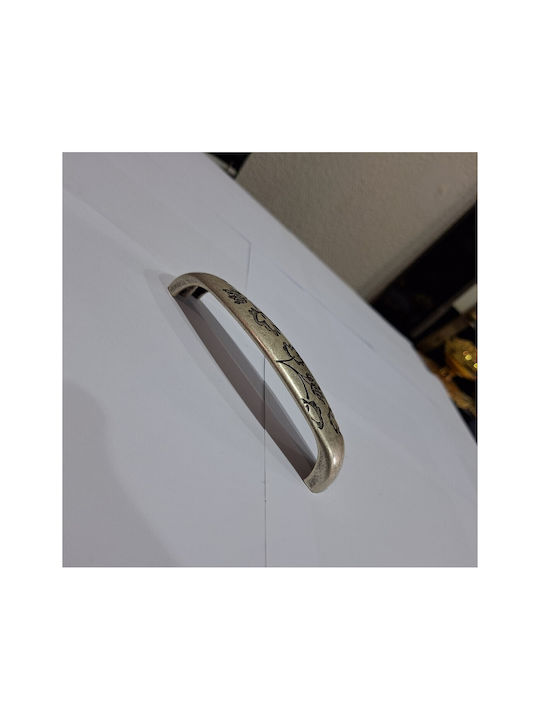 Ιταλική Λαβή Επίπλου Eureka 1207-fer1 Διάσταση 12,8cm Παλαιωμενο Ασημι