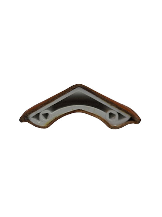 Buton Din Piele Daneze pentru Mobilier Furnipart 7104-kaf1 Lungime Totală 3,2cm Culoare Full Face Maro Piele