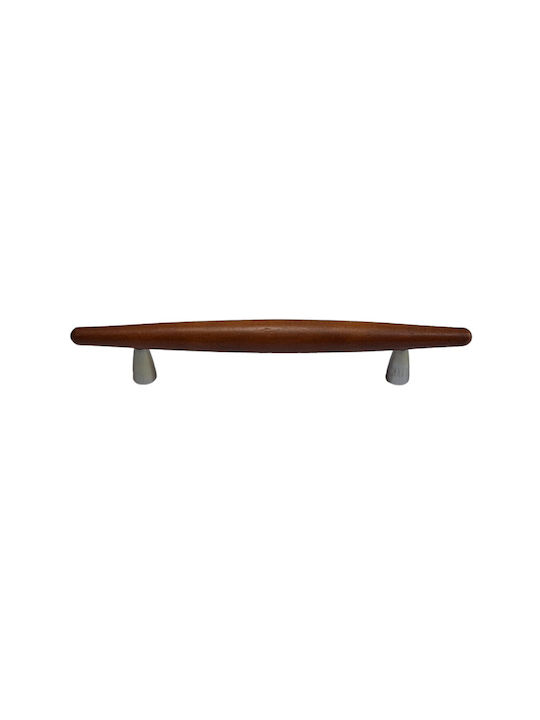 Wooden Italian Furniture Handle Eureka 5501-128-cil1 Zamak Cherry Dimension 12.8cm