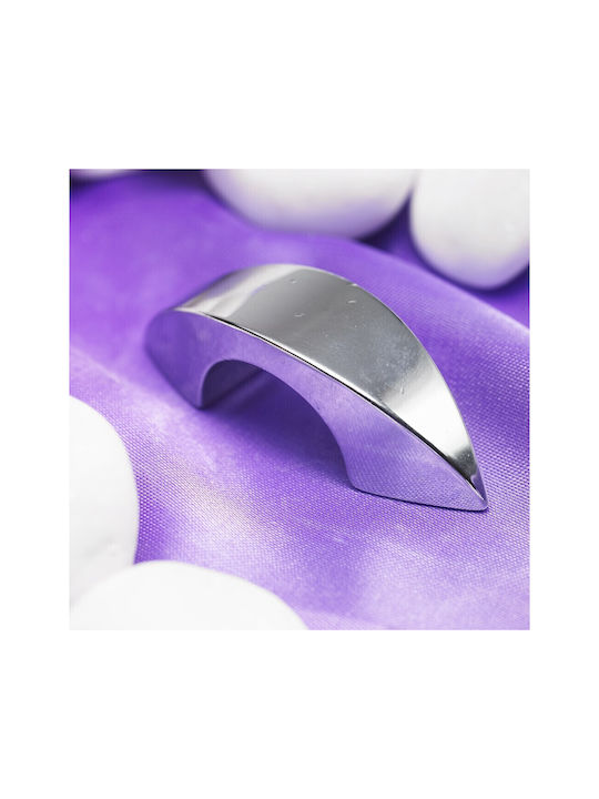 Italienischer Möbelgriff Eureka 0936-032-ino Chrom Hochglanz Durchmesser 3,2cm