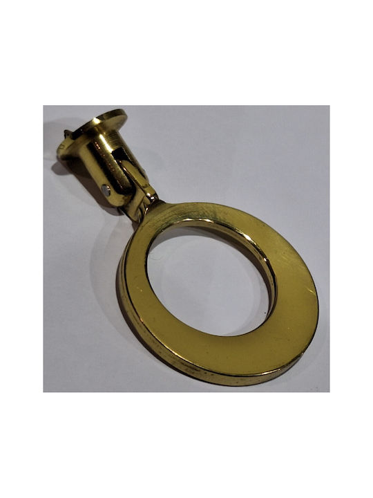 Handmade Brass Furniture Knob Omp Porro 10610-oro1 Gold Polished Diameter 45