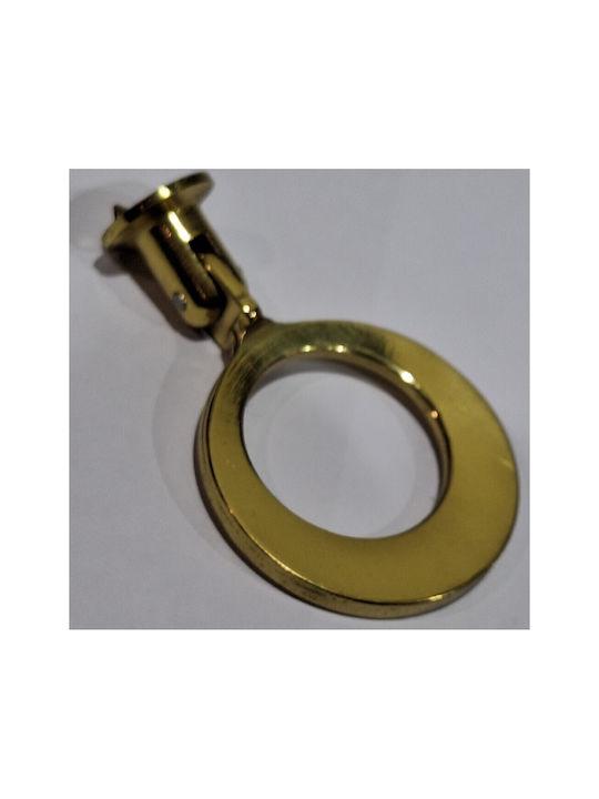 Handmade Brass Furniture Knob Omp Porro 10610-oro1 Gold Polished Diameter 45