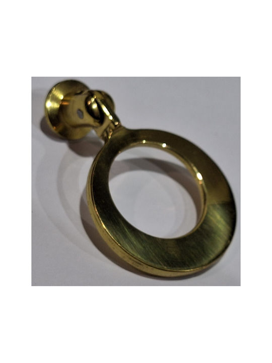 Handmade Brass Furniture Knob Omp Porro 10610-oro1 Gold Polished Diameter 45