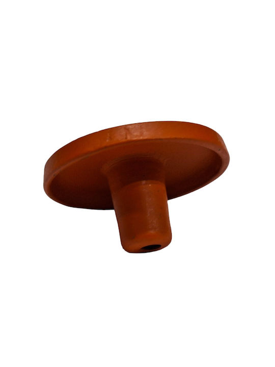 Italienisches Messing Möbelknopf Euro-fer 11040-brz2 Gold-Orange Durchmesser 25