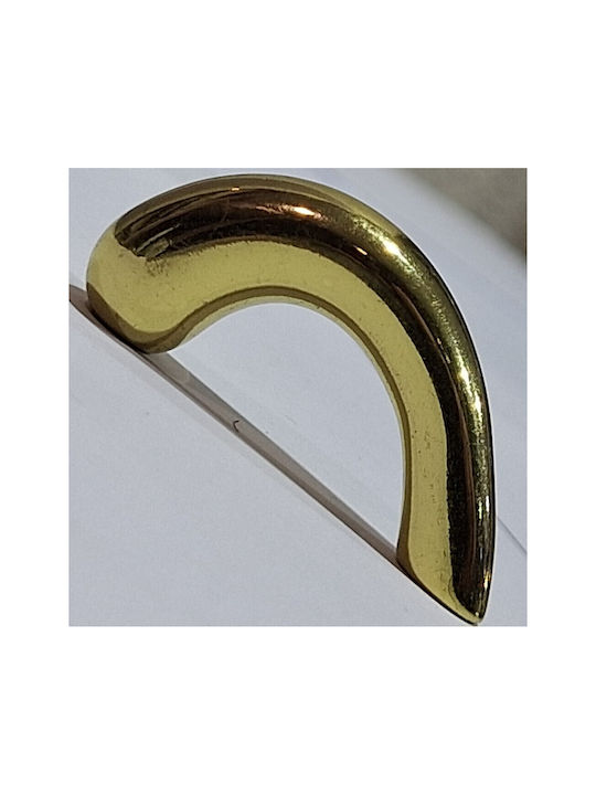 Italian Furniture Handle Eureka 0475-032 Gold 3.2cm Glossy