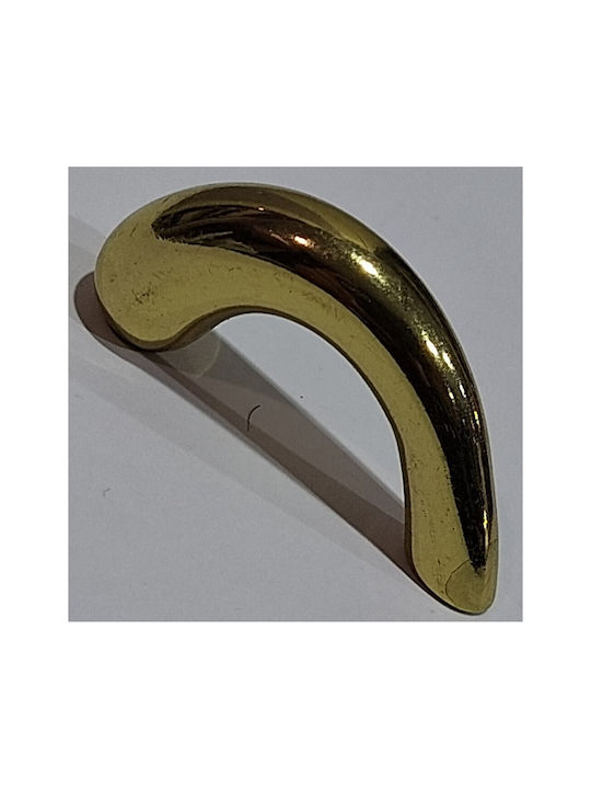 Italian Furniture Handle Eureka 0475-032 Gold 3.2cm Glossy