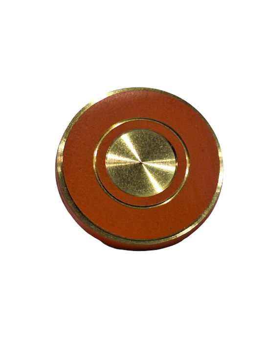 Italienisches Messing Möbelknopf Euro-fer 11040-brz2 Gold-Orange Durchmesser 25