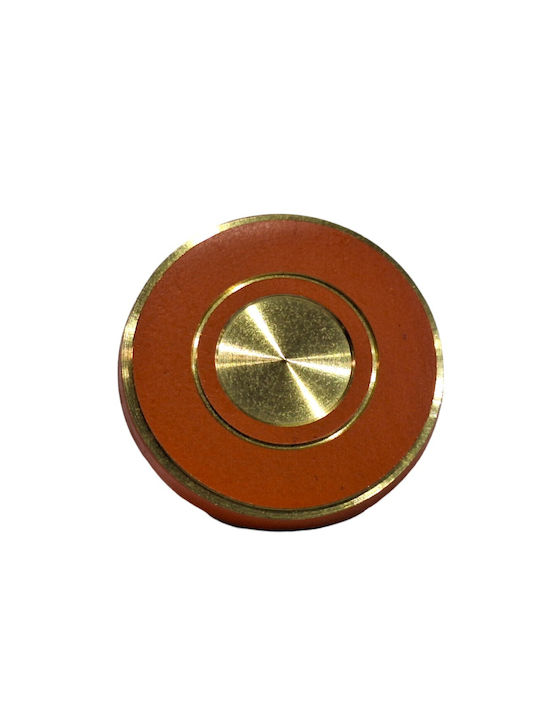 Italienisches Messing Möbelknopf Euro-fer 11040-brz2 Gold-Orange Durchmesser 25