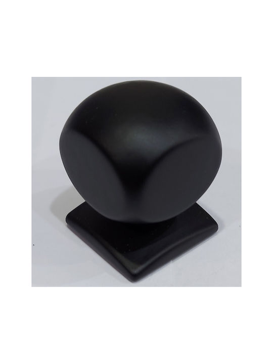 Italian Brass Furniture Knob Omp Porro 11419-000-20a1 Matte Black Diameter 22