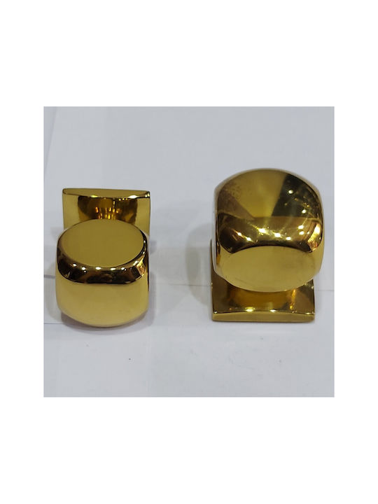 Italian Brass Furniture Knob Omp Porro 11408-000-20a1 1 Piece Glossy Gold Diameter 25