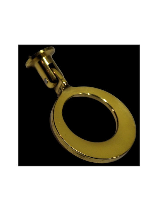 Handmade Brass Furniture Knob Omp Porro 10610-oro1 Gold Polished Diameter 45