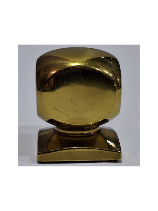 Italian Brass Furniture Knob Omp Porro 11408-000-20a1 1 Piece Glossy Gold Diameter 25