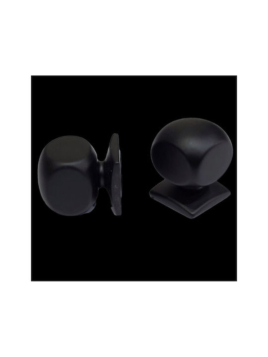 Italian Brass Furniture Knob Omp Porro 11418-000-20a1 Matte Black Diameter 25