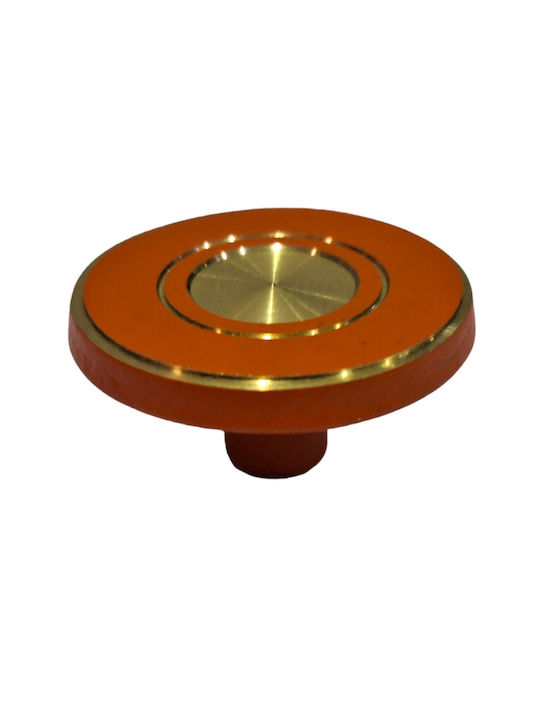 Italienisches Messing Möbelknopf Euro-fer 11040-brz2 Gold-Orange Durchmesser 25