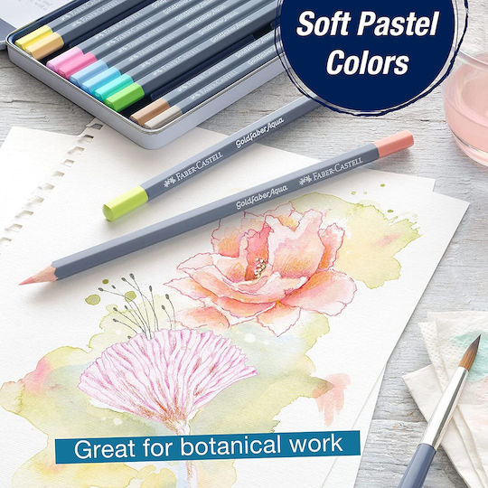 Faber-Castell Awf Gold Metal Pastel Colored Pencil Set Package of 1 packages
