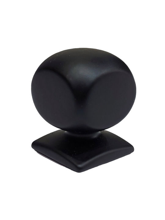 Italian Brass Furniture Knob Omp Porro 11418-000-20a1 Matte Black Diameter 25