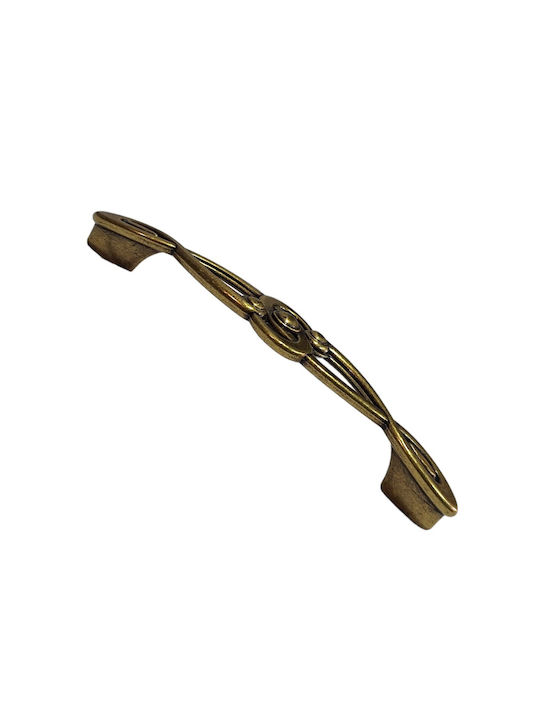 Italian Furniture Handle Euro-fer 0193-brz1 Bronze Diameter 12.8cm