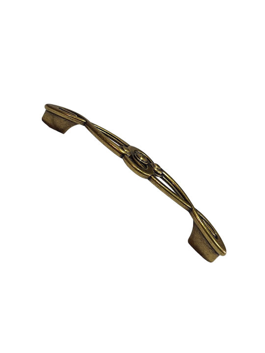Italian Furniture Handle Euro-fer 0193-brz1 Bronze Diameter 12.8cm