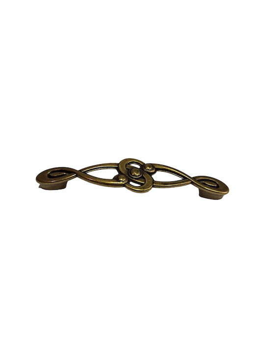 Italian Furniture Handle Euro-fer 0193-brz1 Bronze Diameter 12.8cm
