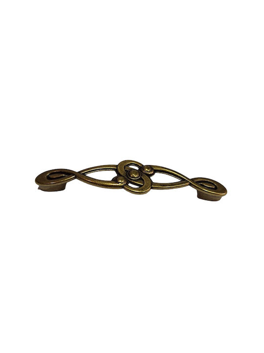 Italian Furniture Handle Euro-fer 0193-brz1 Bronze Diameter 12.8cm