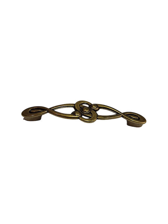 Italian Furniture Handle Euro-fer 0193-brz1 Bronze Diameter 12.8cm