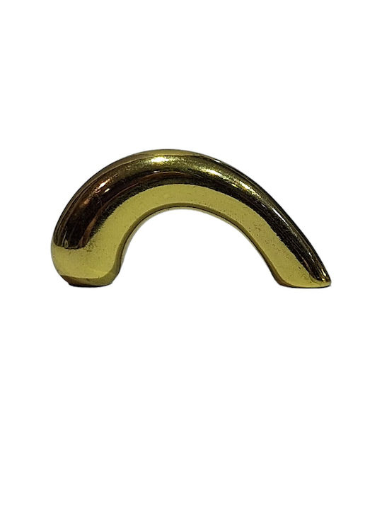 Italian Furniture Handle Eureka 0475-032 Gold 3.2cm Glossy