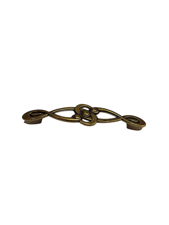 Italian Furniture Handle Euro-fer 0193-brz1 Bronze Diameter 12.8cm