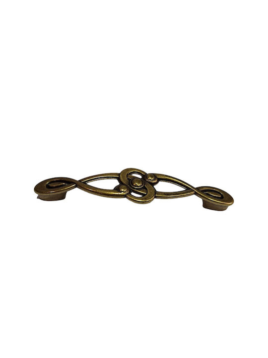 Italian Furniture Handle Euro-fer 0193-brz1 Bronze Diameter 12.8cm
