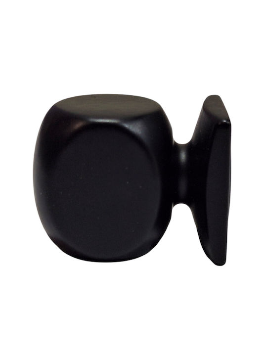 Italian Brass Furniture Knob Omp Porro 11418-000-20a1 Matte Black Diameter 25