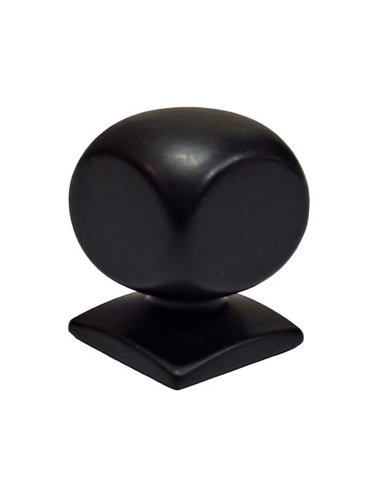 Italian Brass Furniture Knob Omp Porro 11418-000-20a1 Matte Black Diameter 25