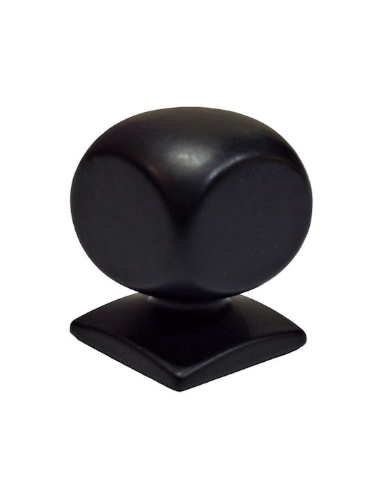Italian Brass Furniture Knob Omp Porro 11418-000-20a1 Matte Black Diameter 25