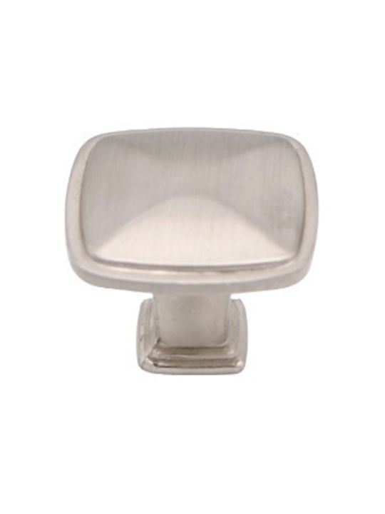 Square Knob Finetto Art 822 30x30mm Satin Nickel 256-822#bsn#22