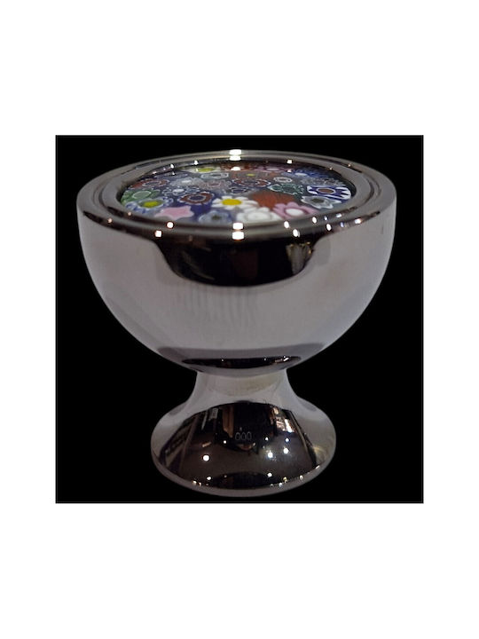 Crystal Handmade Italian Furniture Knob Omp Porro 11421-oro1 Dia 27 Chrome Glossy Mourano