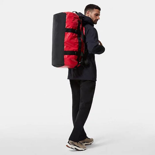 The North Face Base Camp Σακ Βουαγιάζ Πλάτης 71lt Κόκκινο Υφασμάτινο Μ35.5xΠ35.5xΥ35εκ.