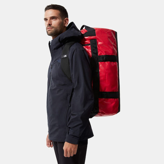 The North Face Base Camp Σακ Βουαγιάζ Πλάτης 71lt Κόκκινο Υφασμάτινο Μ35.5xΠ35.5xΥ35εκ.