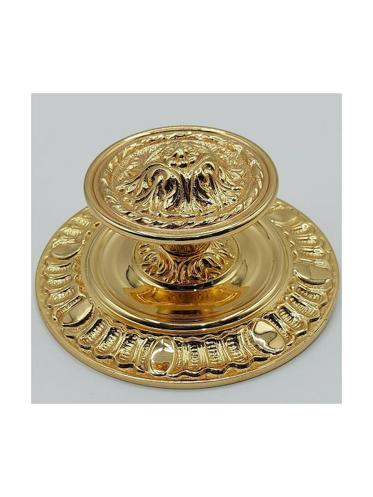 Spanischer Messing-Knopf Für Vordertür Coba 4877-oro1 Gold 24k